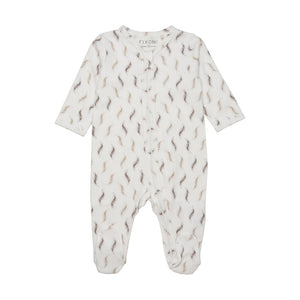 Fixoni - Pyjama à zip blanc