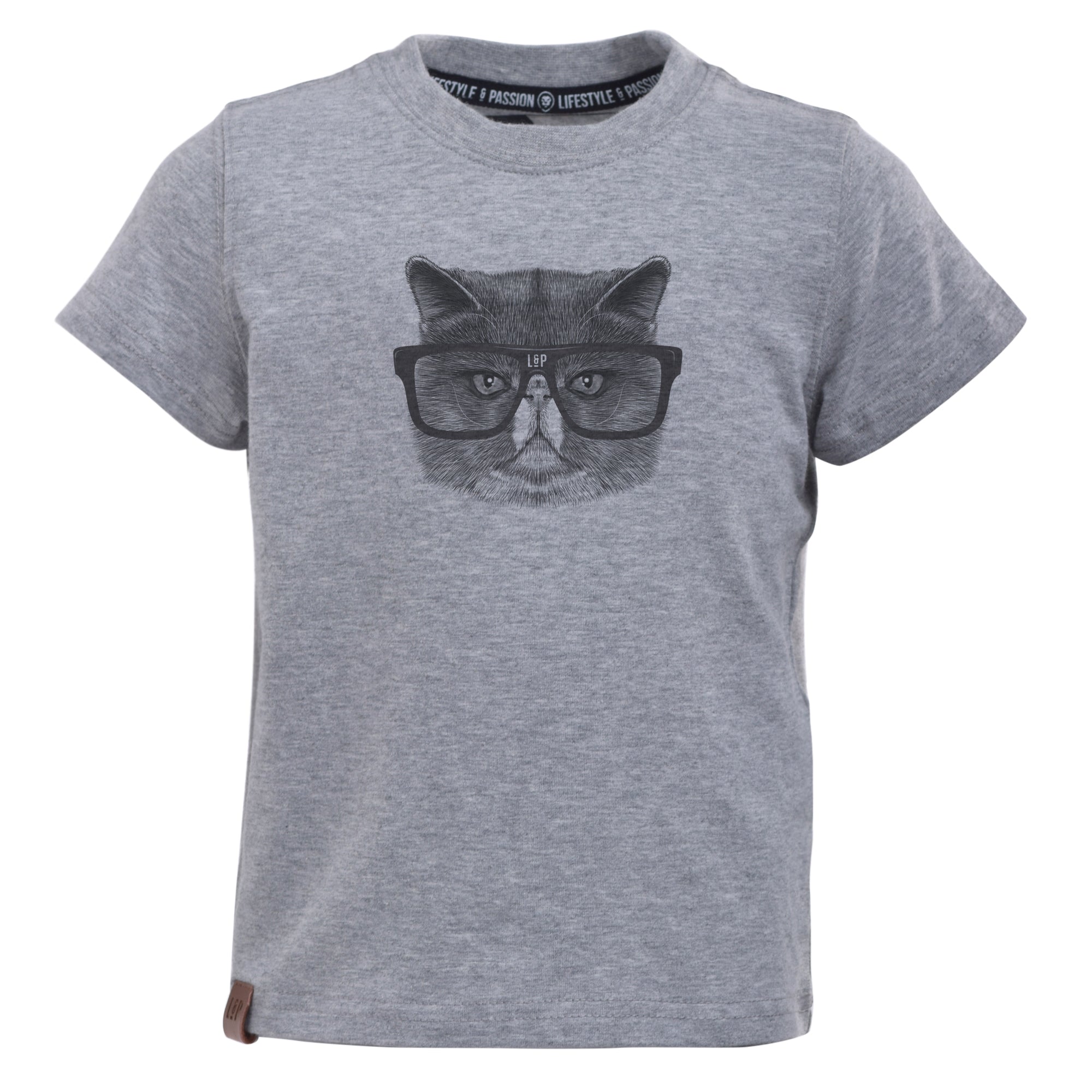 Lp Apparel - Chandail manches courtes, gris chat Angry