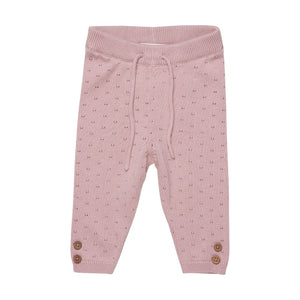 Fixoni - Pantalon en tricot rose