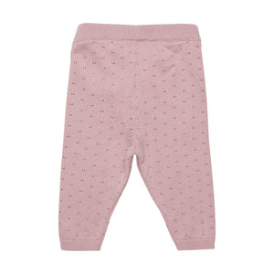 Fixoni - Pantalon en tricot rose,6,9 et 18 mois