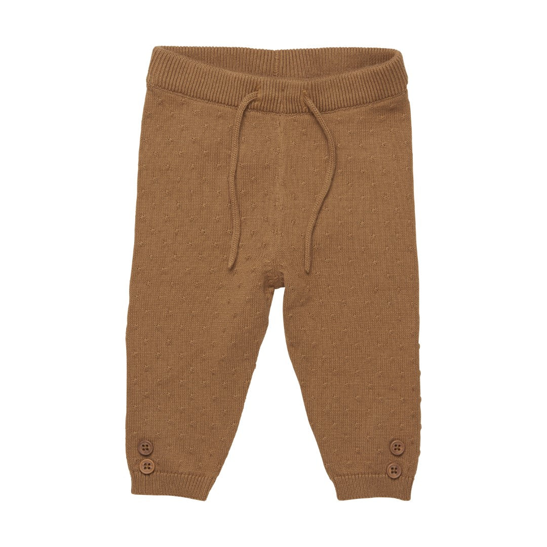 Fixoni - Pantalon en tricot - Brun