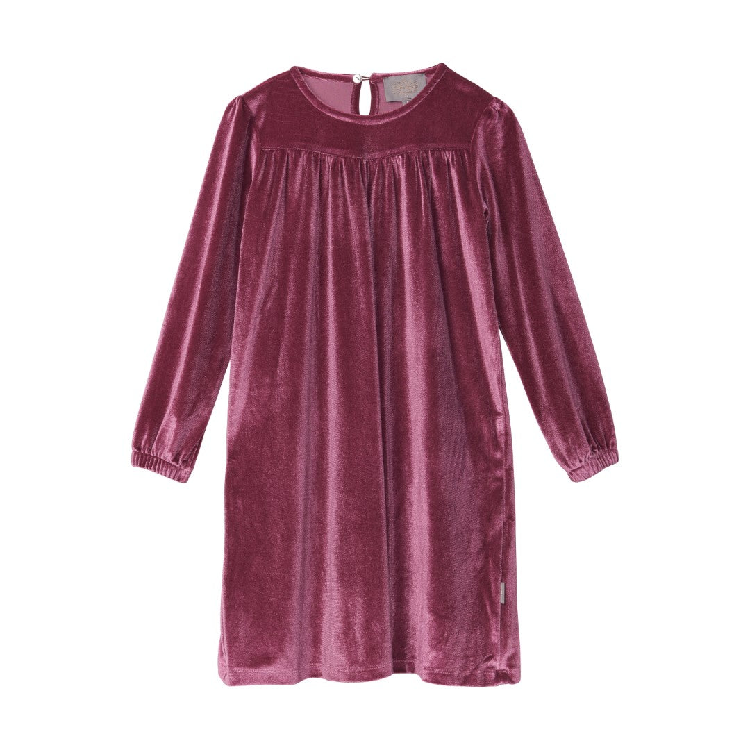 Creamie - Robe en velours - Rouge mauve