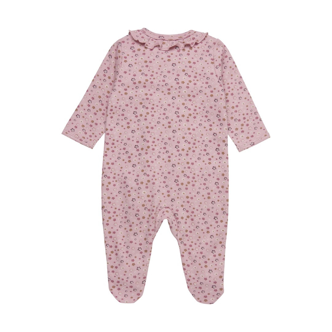 Fixoni - Pyjama à zip rose petits fleurs